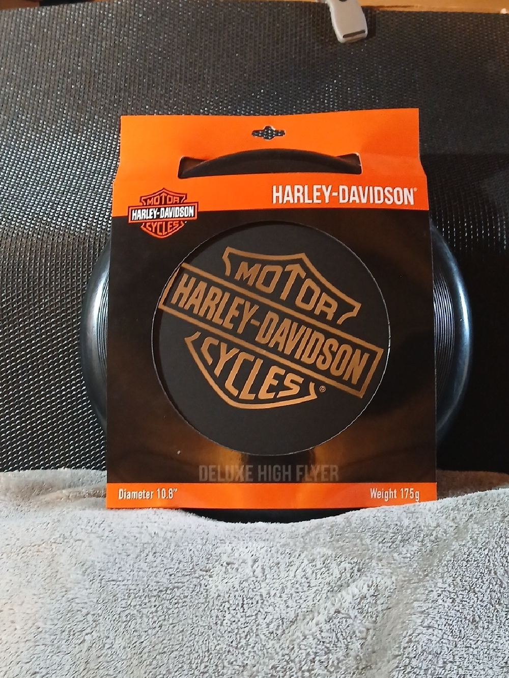 NWT Harley-Davidson Black and Orange Deluxe High Flyer Disc